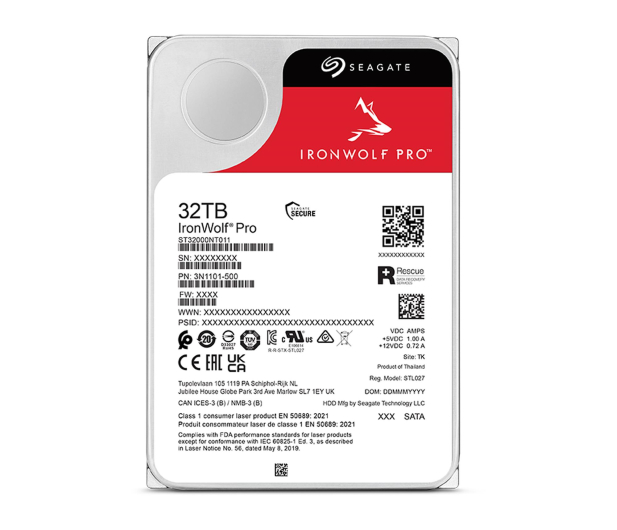 Seagate IRONWOLF PRO 32TB 7200obr. 512MB - 1480165 - zdjęcie 4